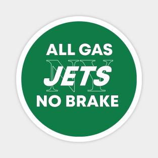 All Gas No Brake NY Jets Magnet